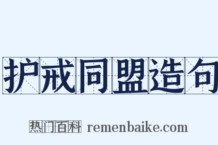 护戒同盟造句是什么意思的图片